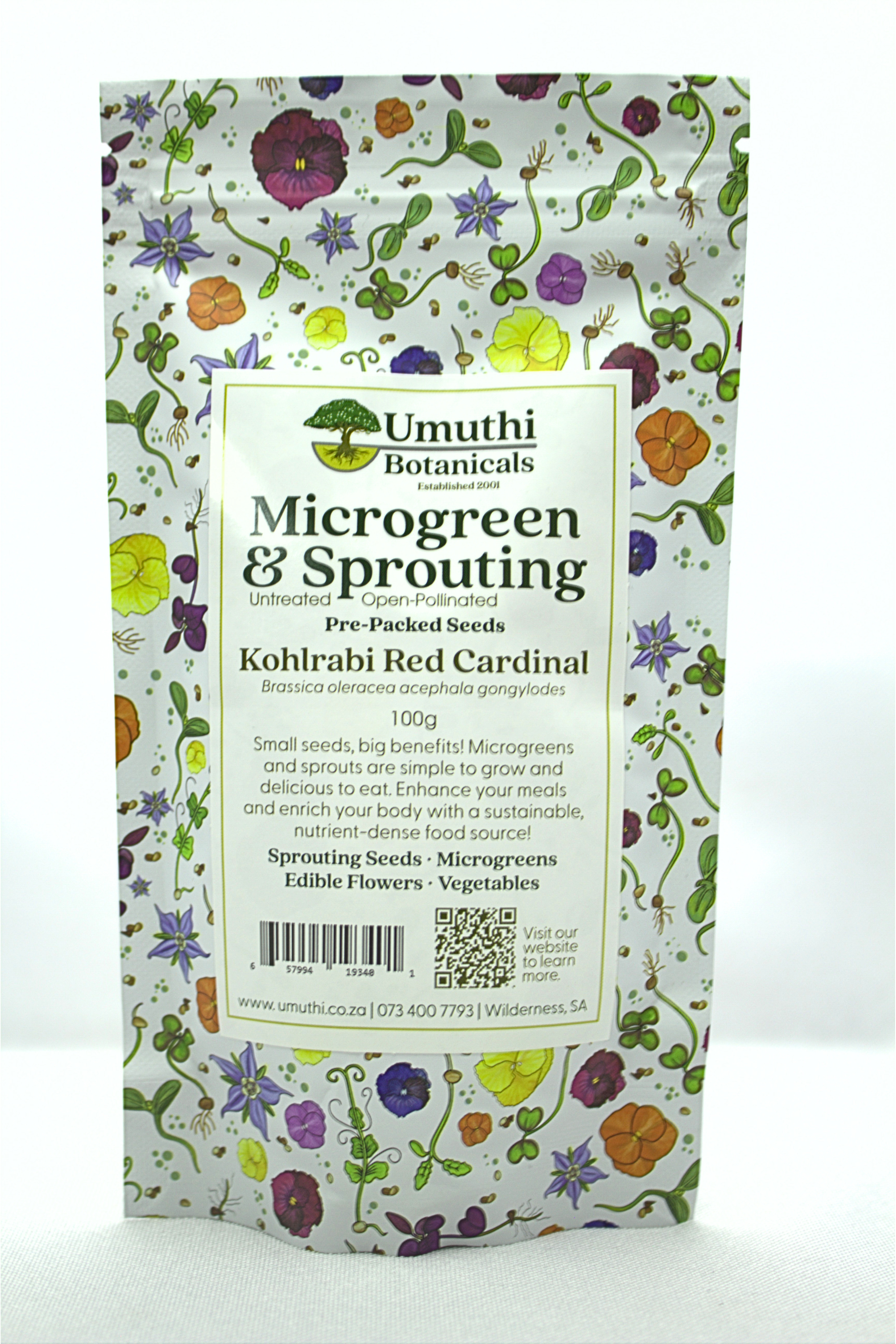 Kohlrabi Red Cardinal Seed - Microgreen & Sprouting Seeds