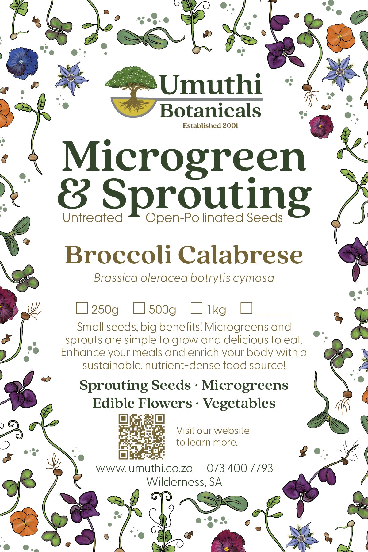 Broccoli Seed- Microgreen & Sprouting Seeds