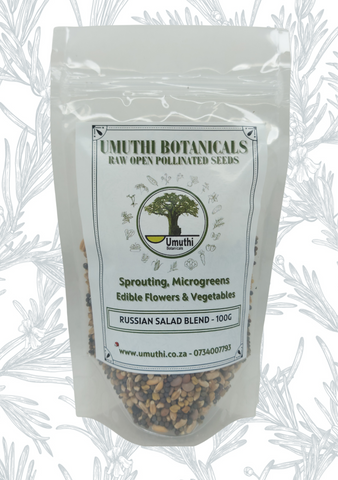 RUSSIAN SALAD MIX - Sprouting Seeds - Lens - Natureal & Untreated - Microgreens