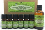 a Hair Care Essential Oil Kit 6 X 5ml Essential Oils with 50ml Carrier Oil