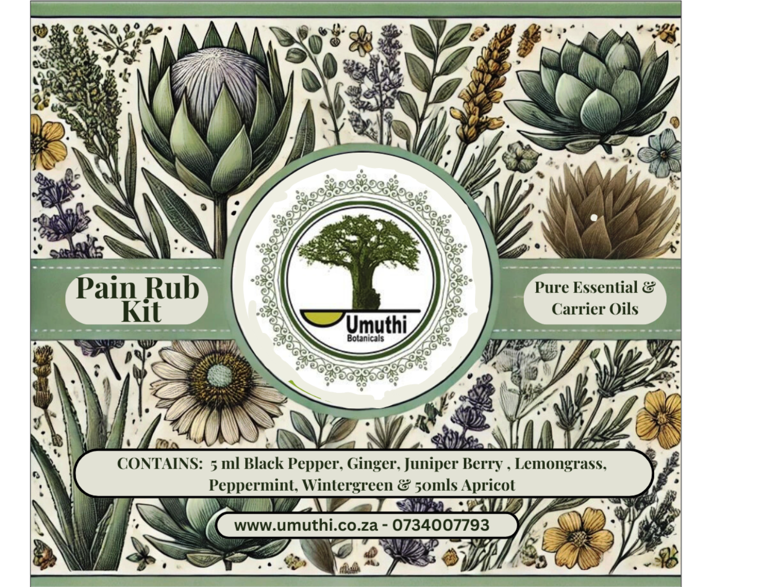 Essential Oil Pain Relief Kit