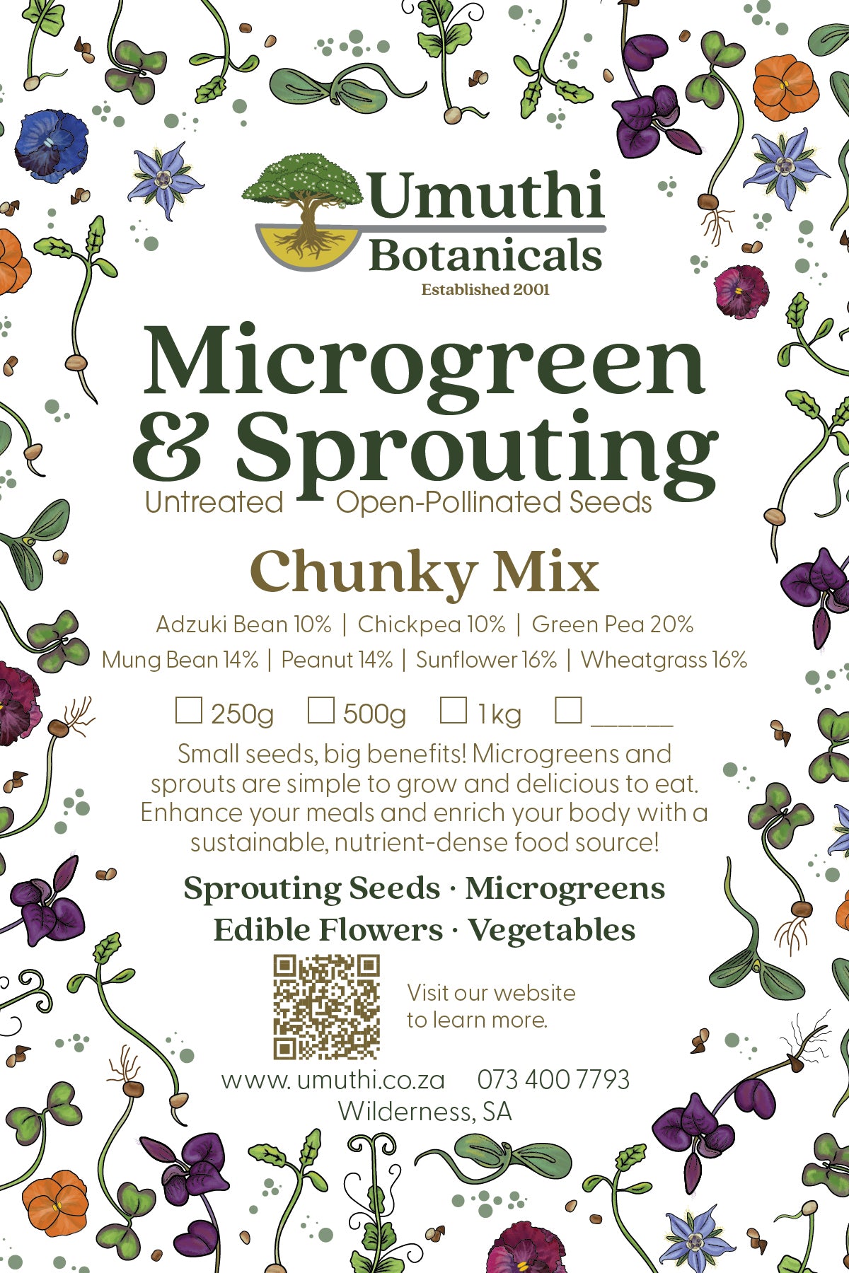 Chunky Salad Mix - Microgreen & Sprouting Seeds