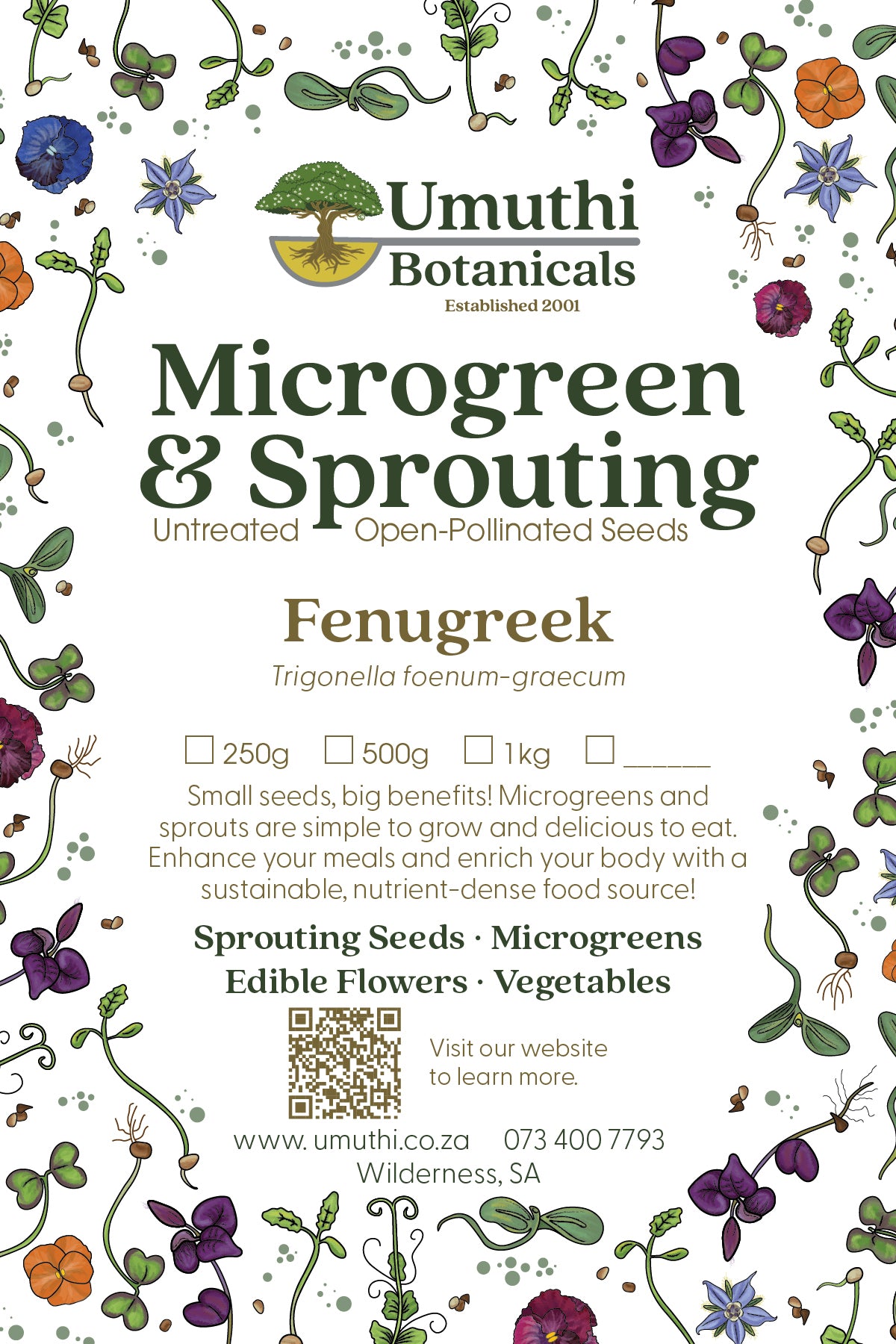 Fenugreek Seed - Microgreen & Sprouting Seeds