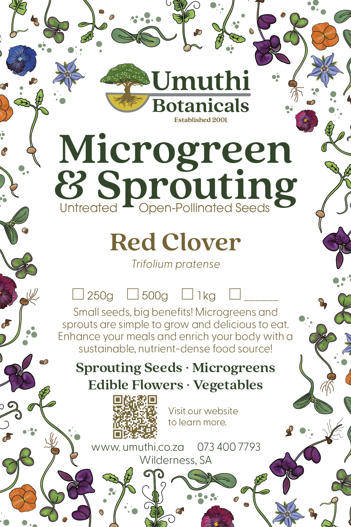 Red Clover Seed - Microgreen & Sprouting Seeds